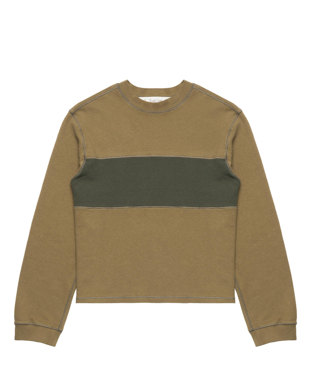 Brain Dead Thermal Long Sleeve Tee | P26T01004833-oli | AFEW STORE